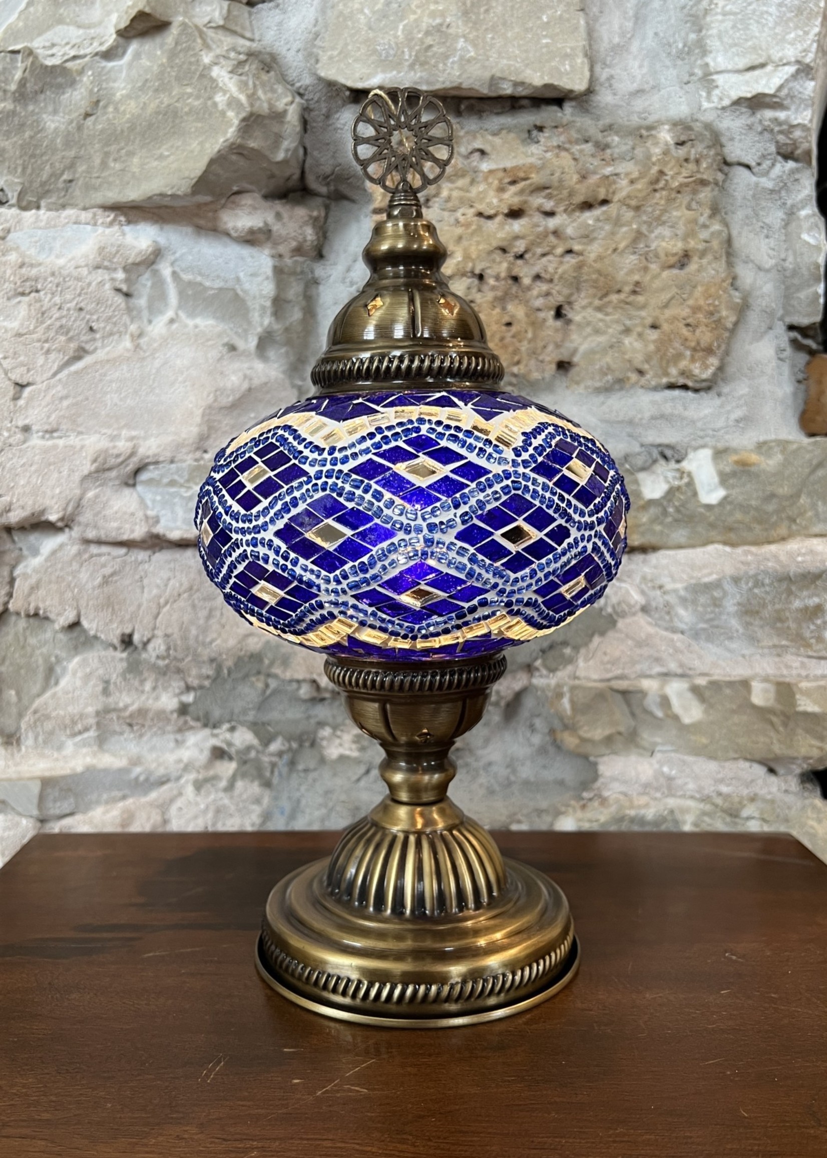 Natto 6" Mosaic Globe Table Lamp