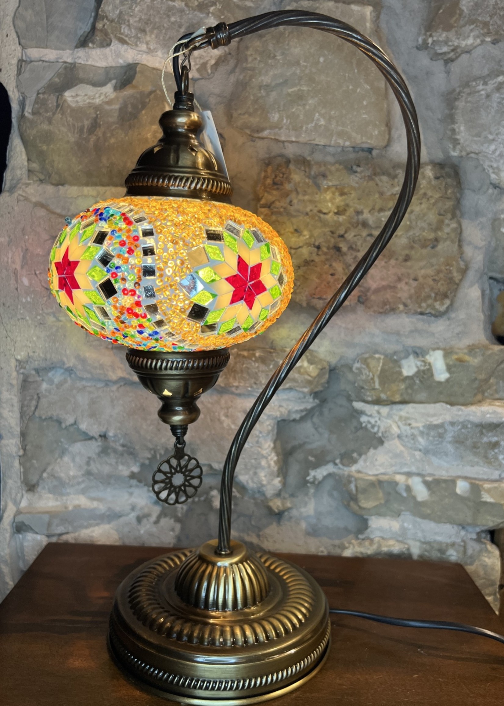 Natto 6" Half Heart Mosaic Globe Table Lamp