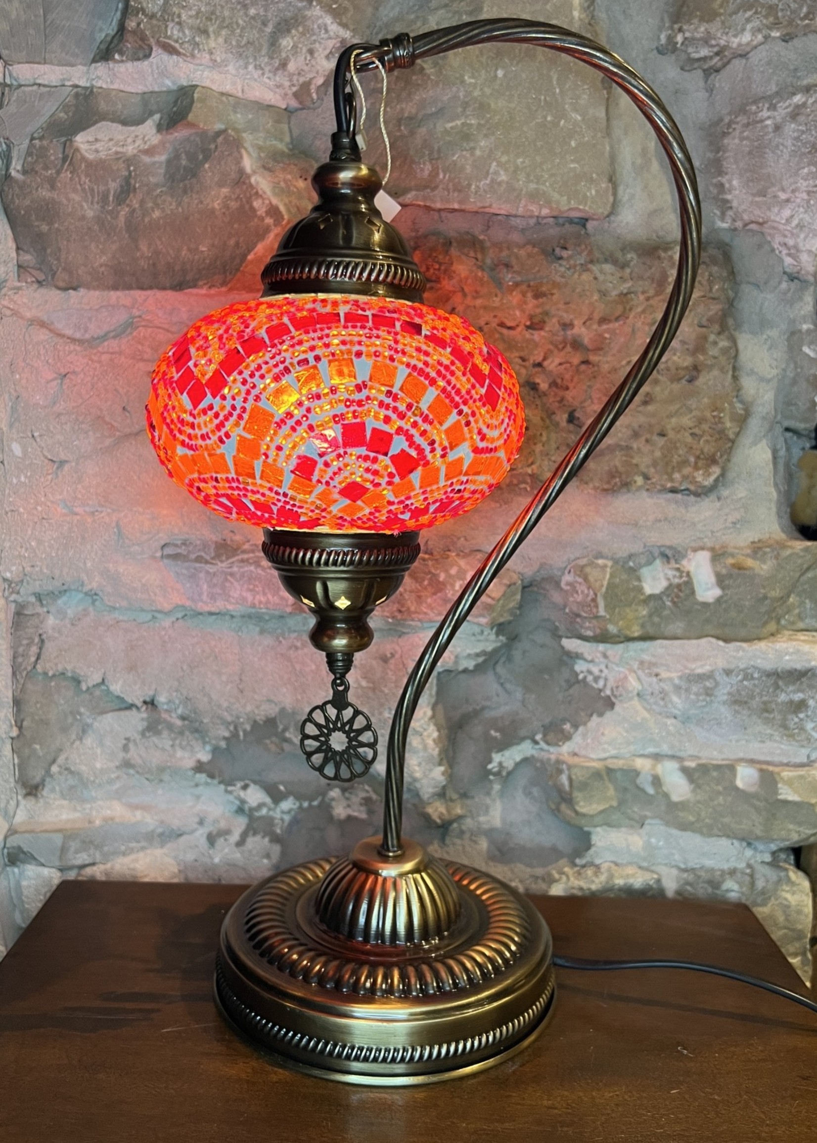 Natto 6" Half Heart Mosaic Globe Table Lamp