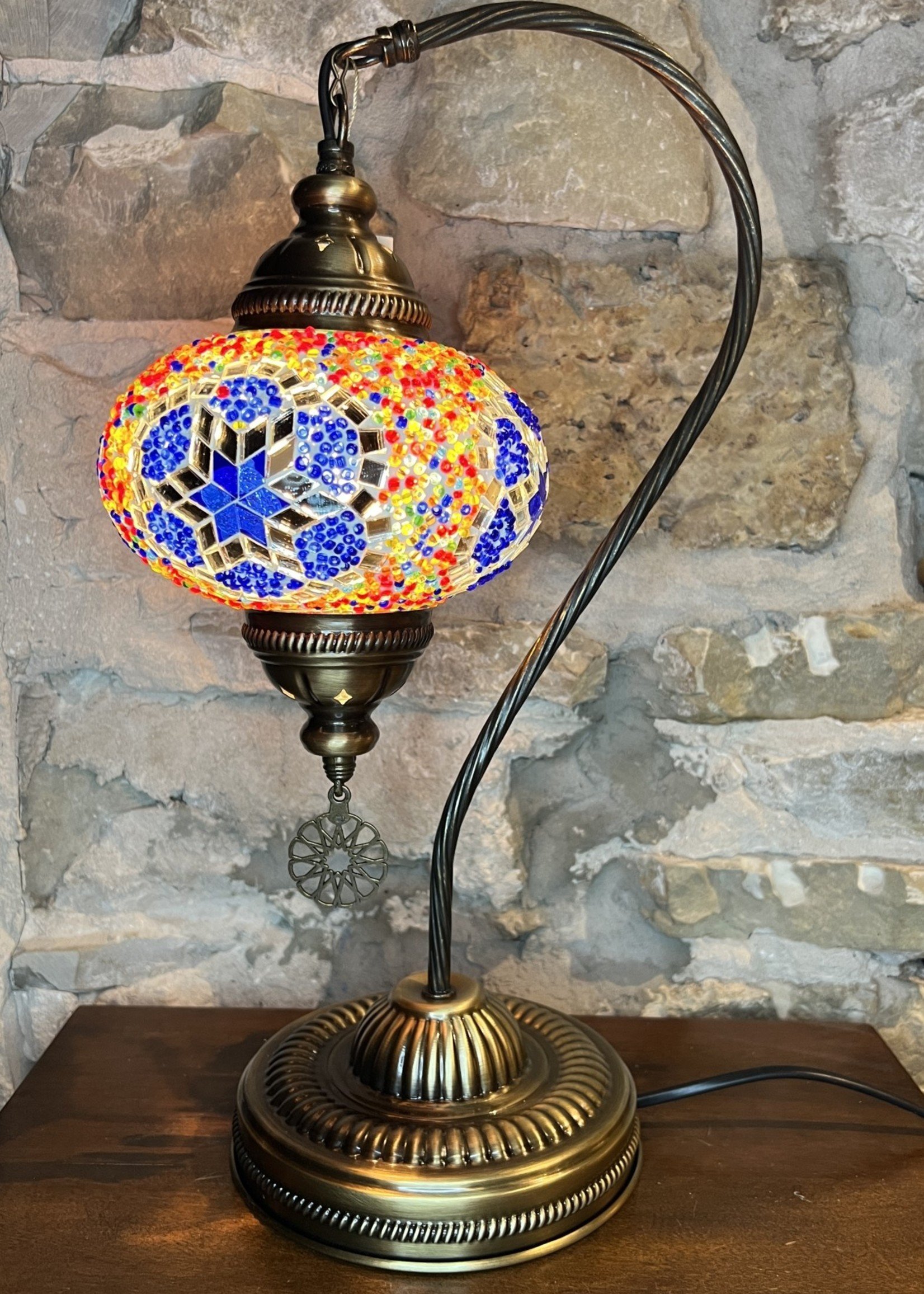 Natto 6" Half Heart Mosaic Globe Table Lamp