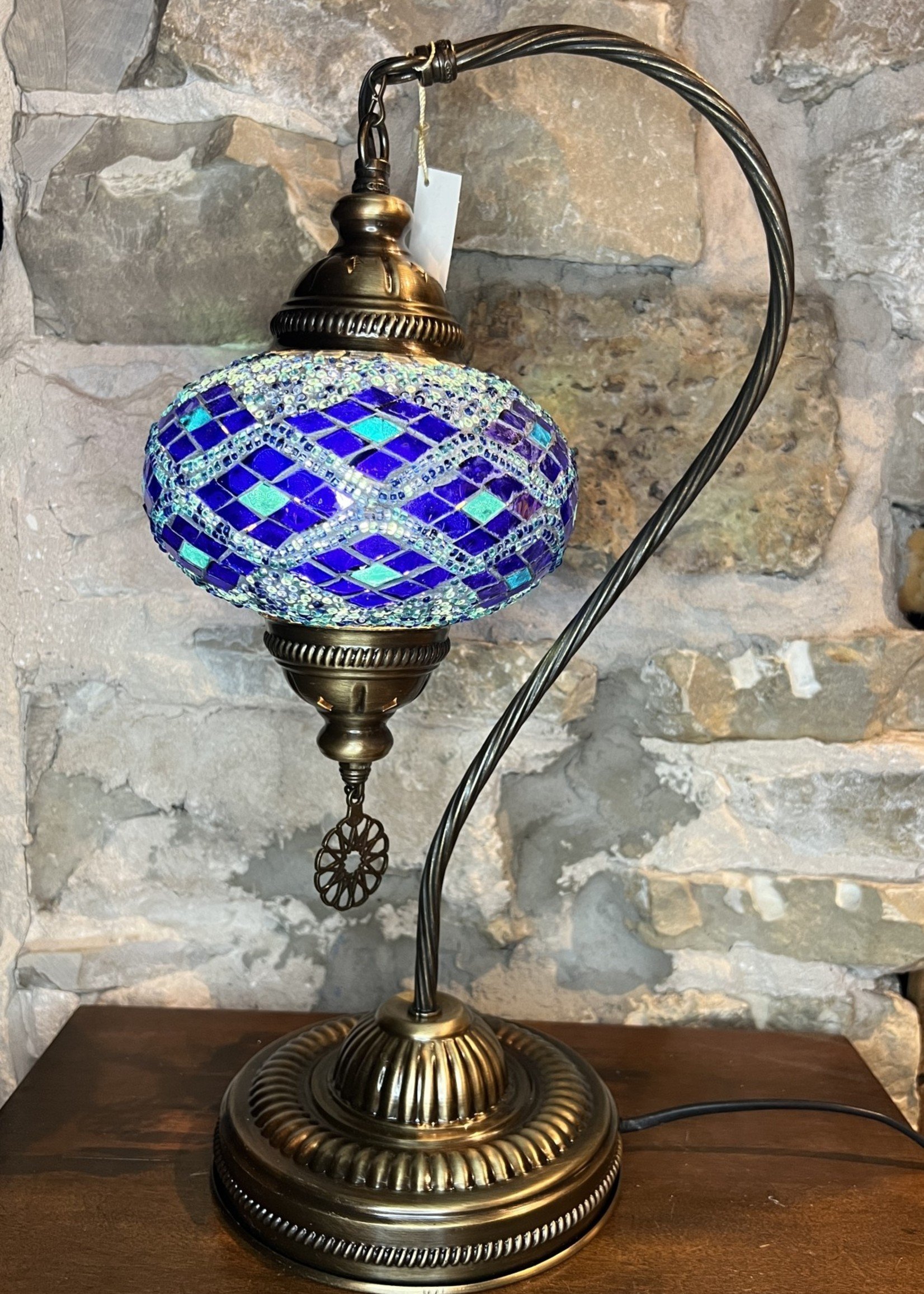 Natto 6" Half Heart Mosaic Globe Table Lamp