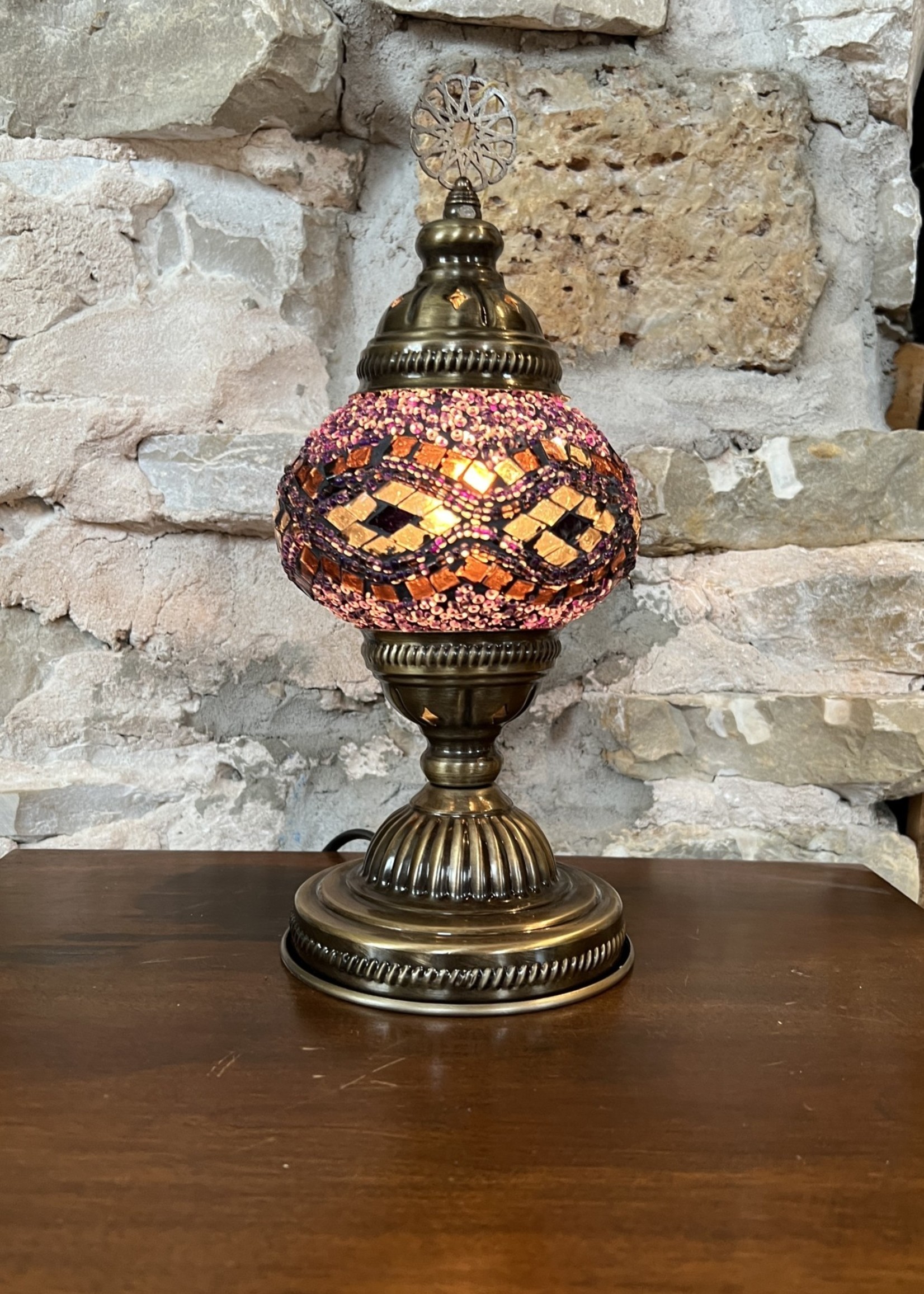 Natto 5" Mosaic Globe Table Lamp