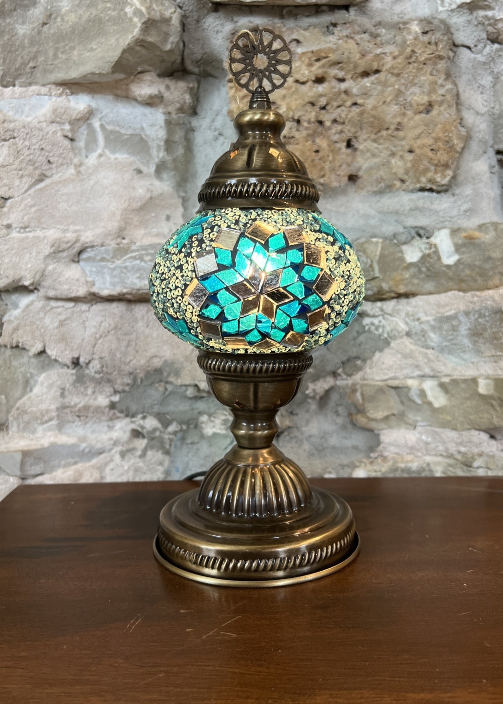 Natto 5" Mosaic Globe Table Lamp