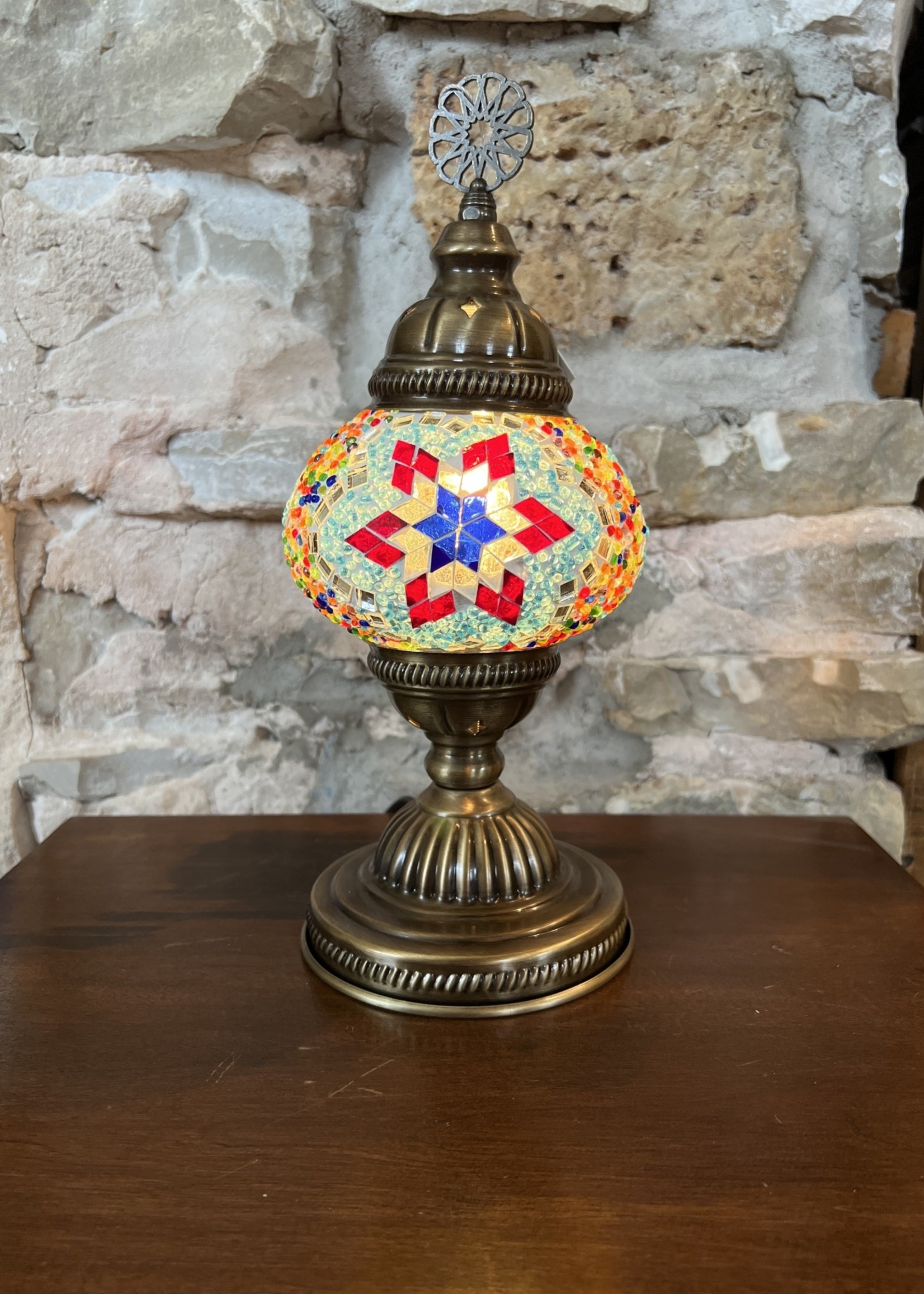 Natto 5" Mosaic Globe Table Lamp