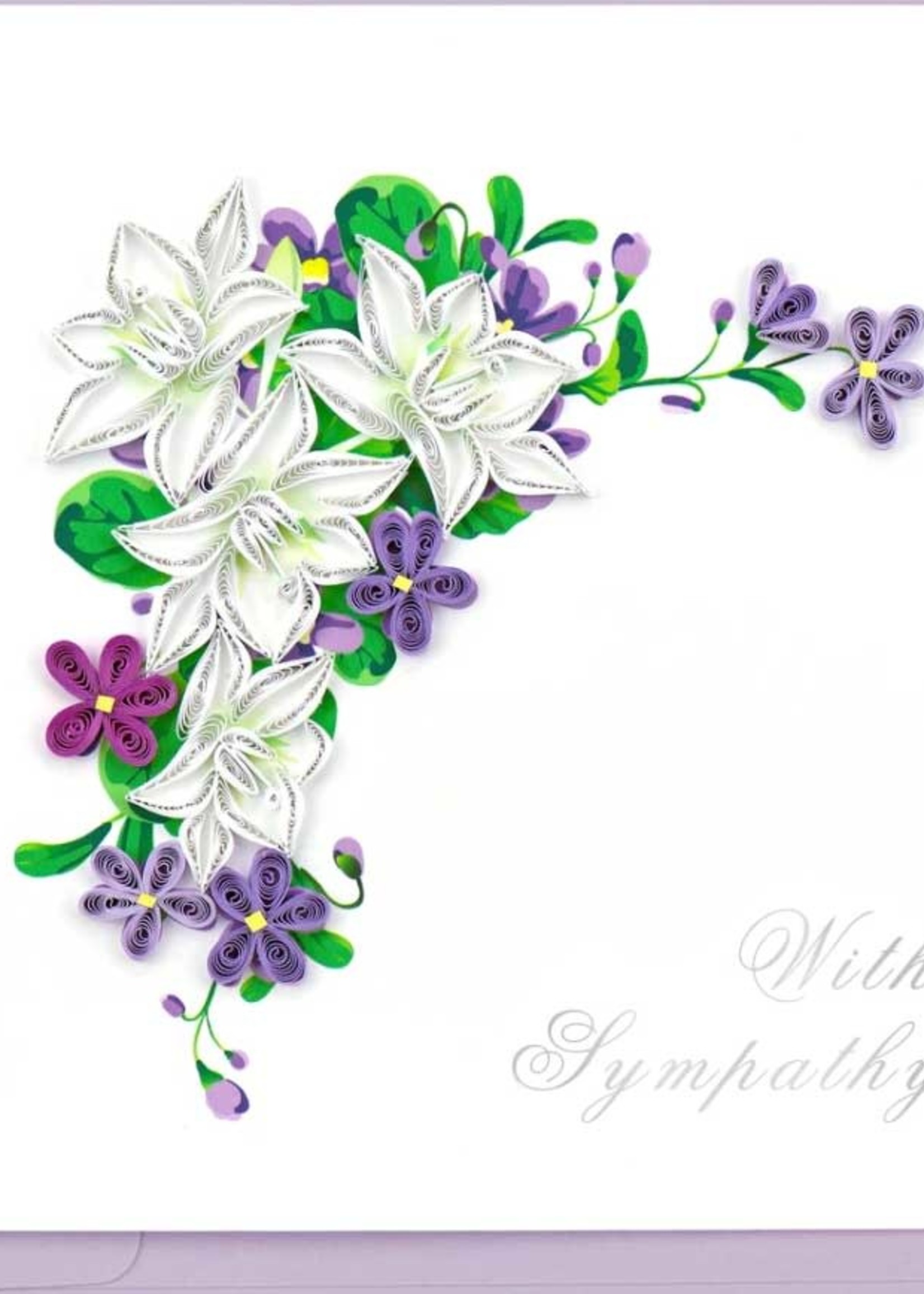 Quilling Card Flower Sympathy