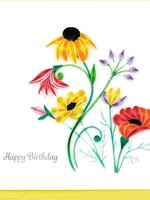 Quilling Card Wildflower Birthday Blooms