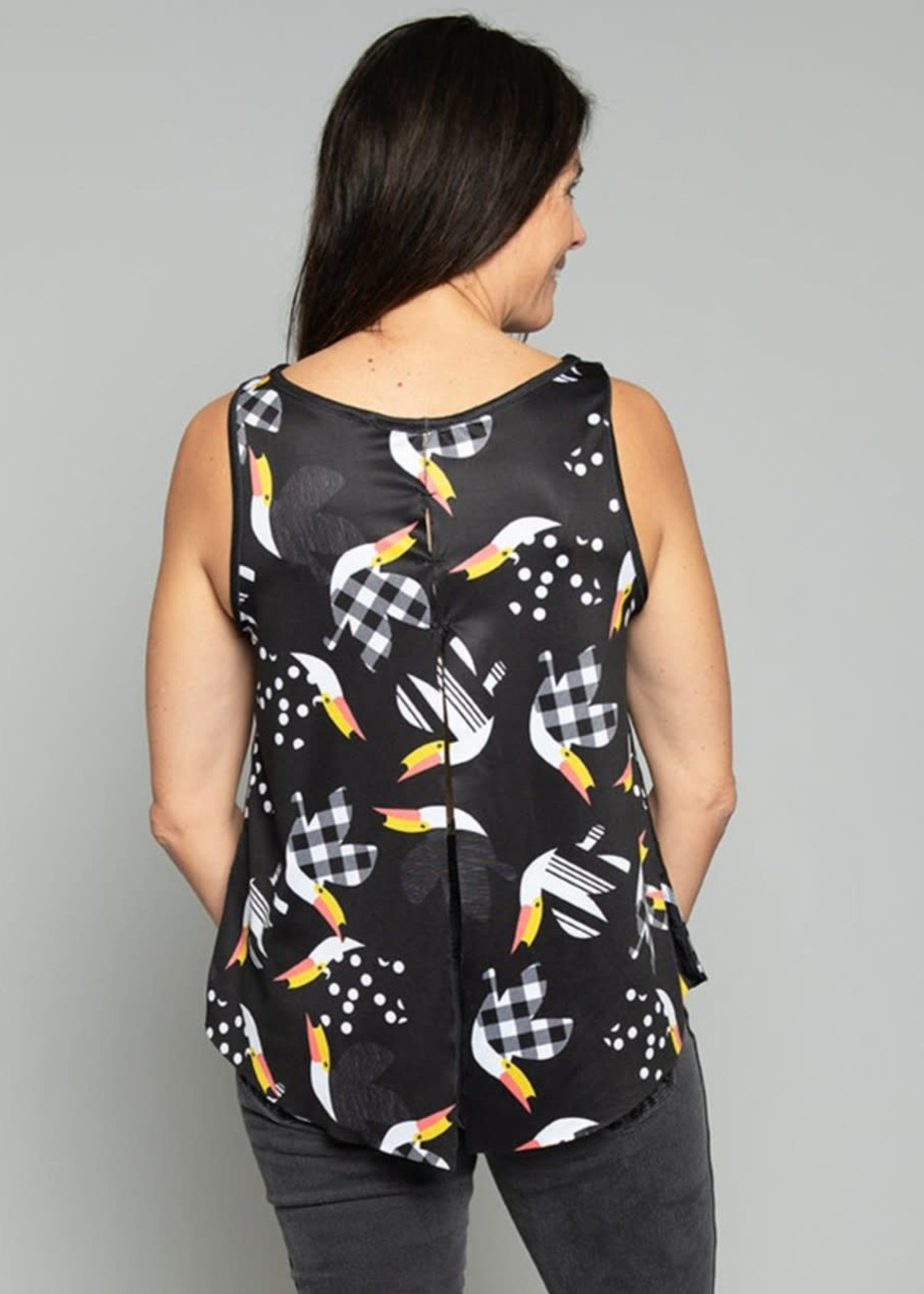 Green 3 Apparel Toucan/Dot REV Tank