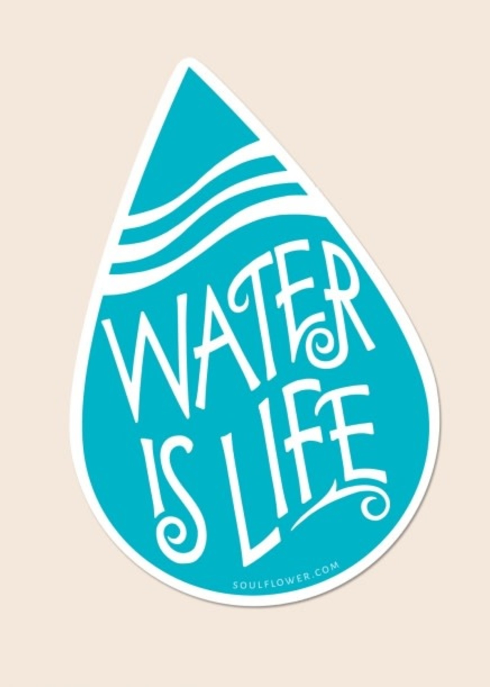 Soul Flower Water Is Life Sticker