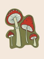 Soul Flower Red Mushroom Sticker