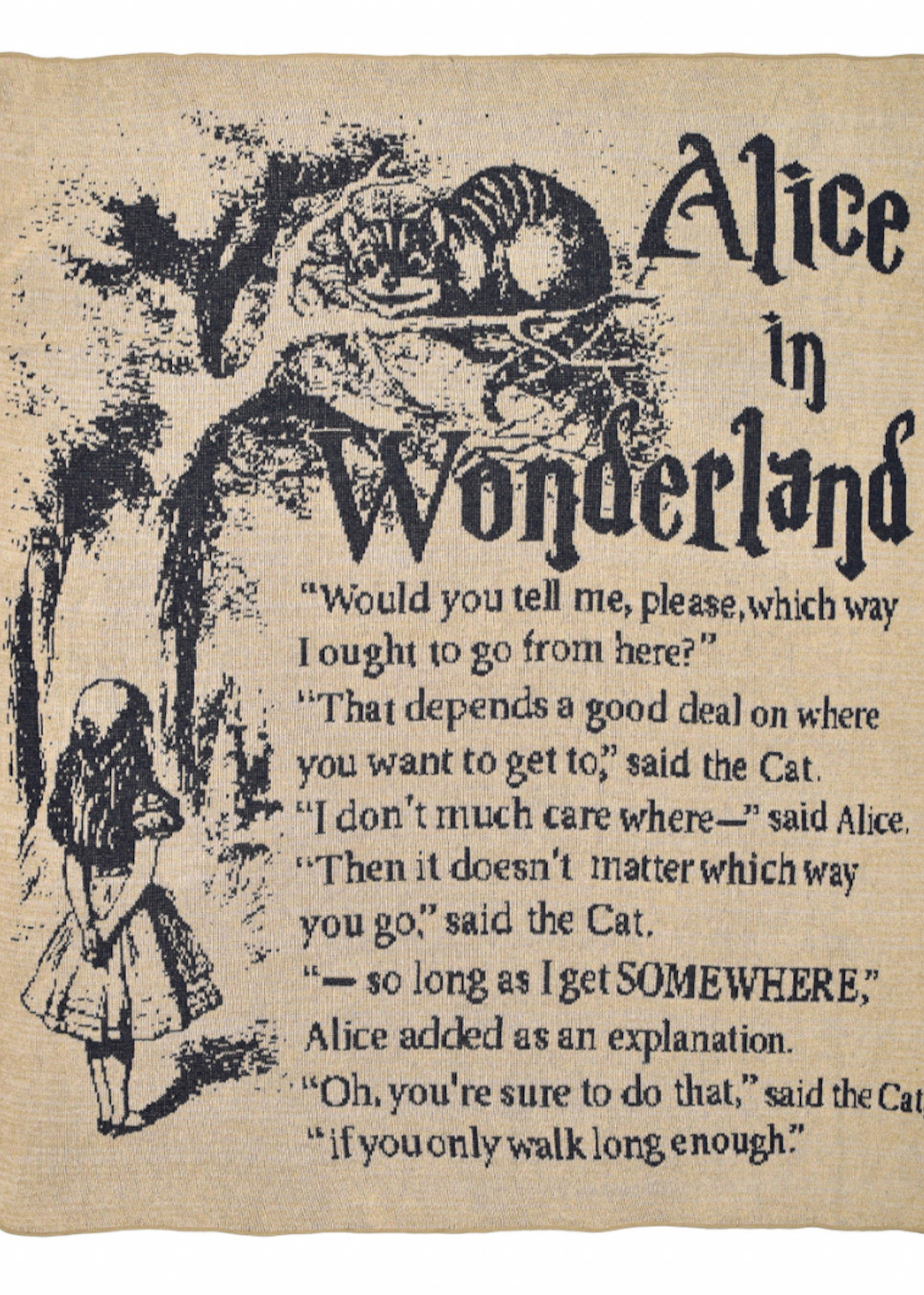 Green 3 Apparel Alice in Wonderland Blanket