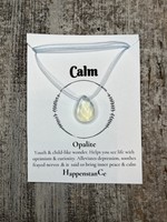 HappenstanCe Calm Opalite Teardrop Necklace