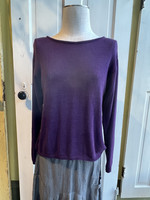 Just Jill Cropped Boatneck Sweater