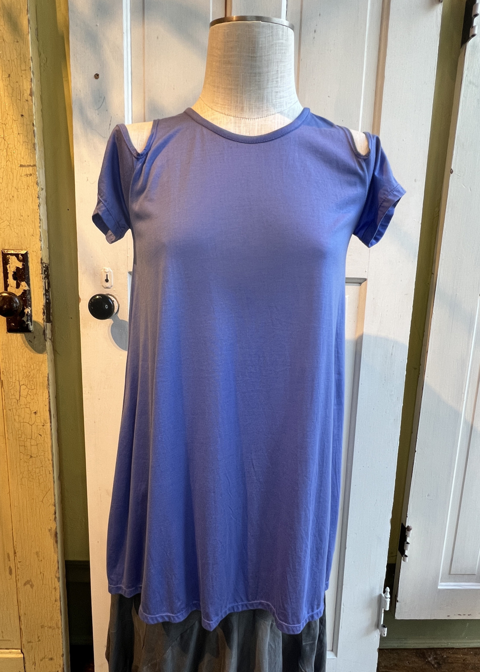 Just Jill Open Shoulder Top Purple XS