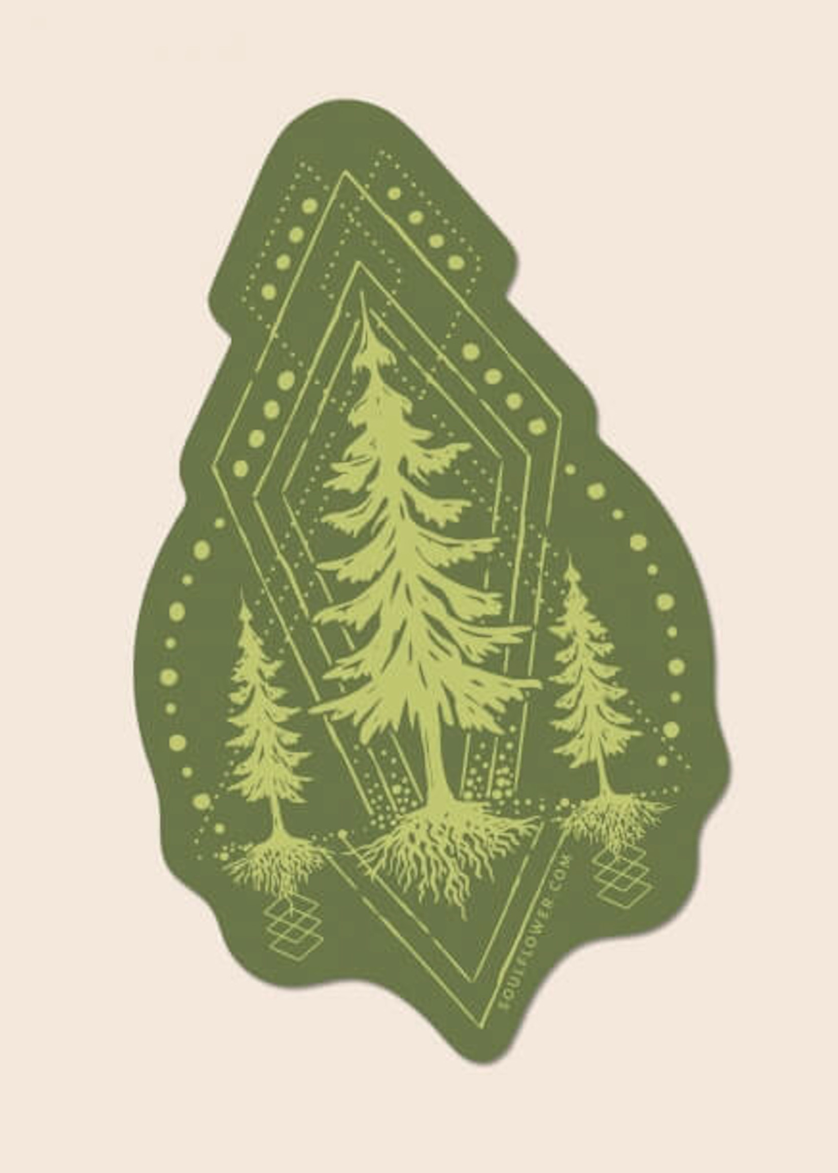 Soul Flower Sacred Pines Sticker