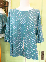 Just Jill Chiffon  Split Bottom Batik Top