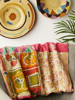 SERRV Kantha Patchwork Sari Throw