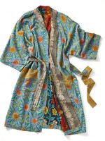 SERRV Upcycled Sari Spa Bathrobe