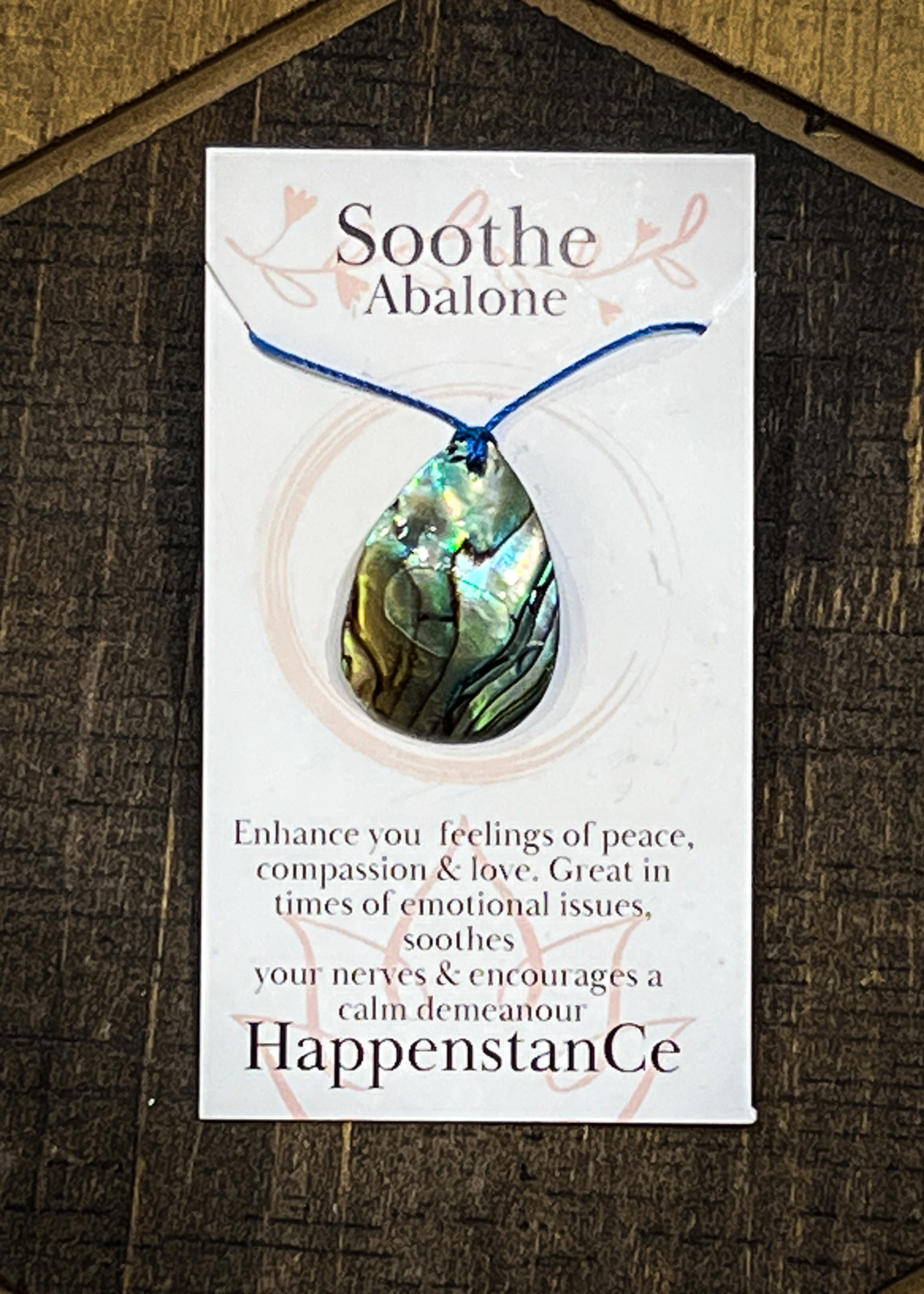 HappenstanCe Soothe Abalone Teardrop Necklace