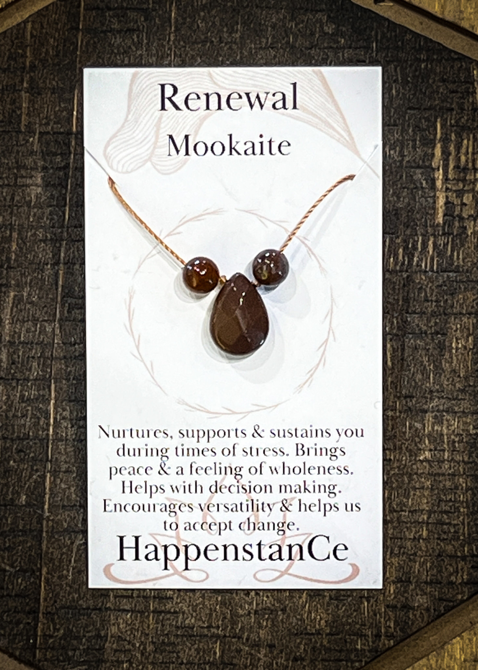 HappenstanCe Renewal Mookaite Teardrop Necklace