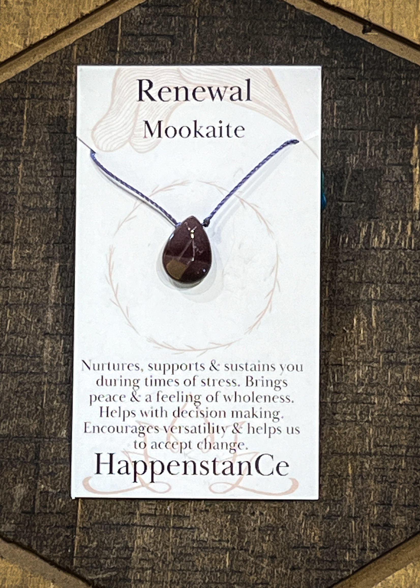 HappenstanCe Renewal Mookaite Teardrop Necklace