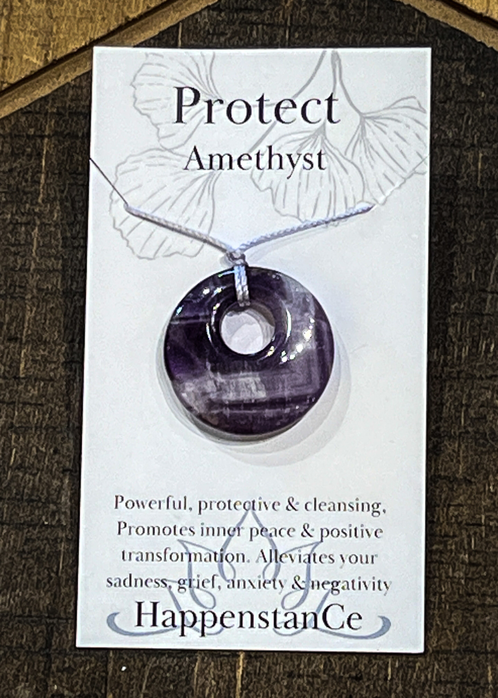 HappenstanCe Protect Amethyst Jewel Necklace