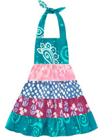 Global Mamas TS Girls Paisley-Teal Carousel Dress