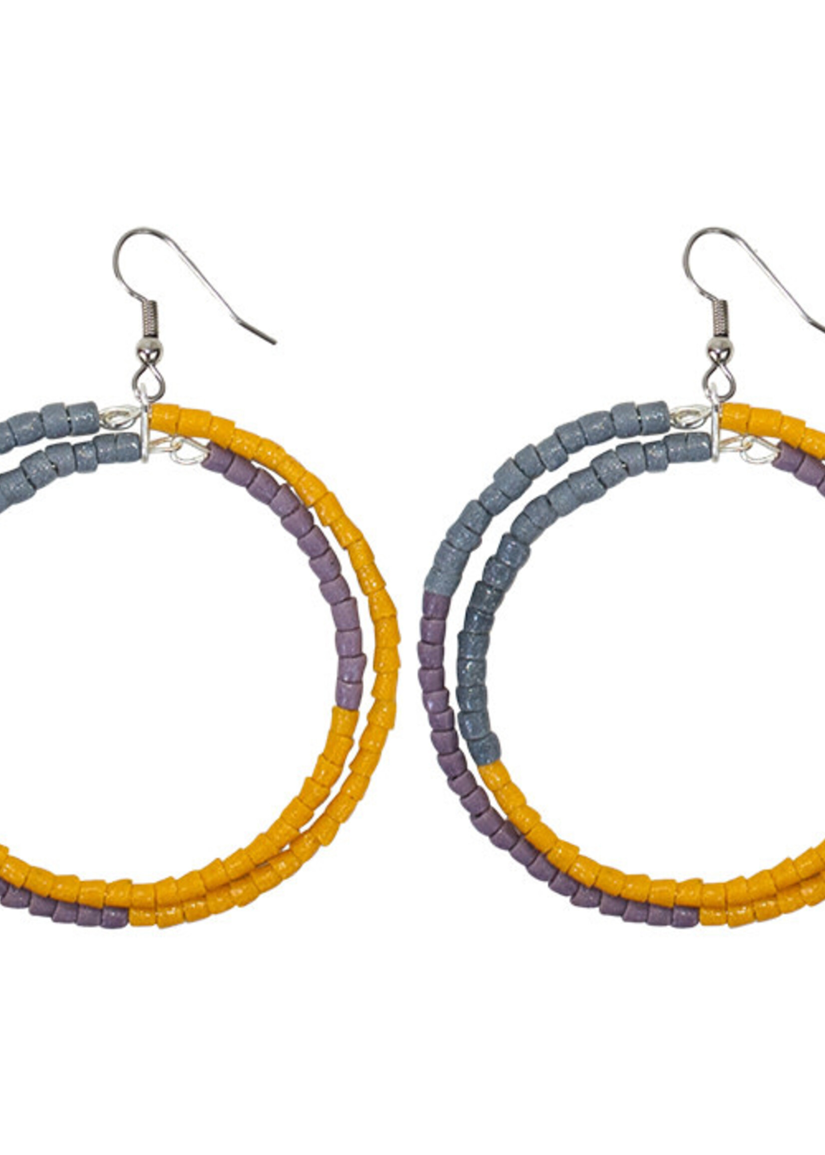 Global Mamas TS Color Block Hoops