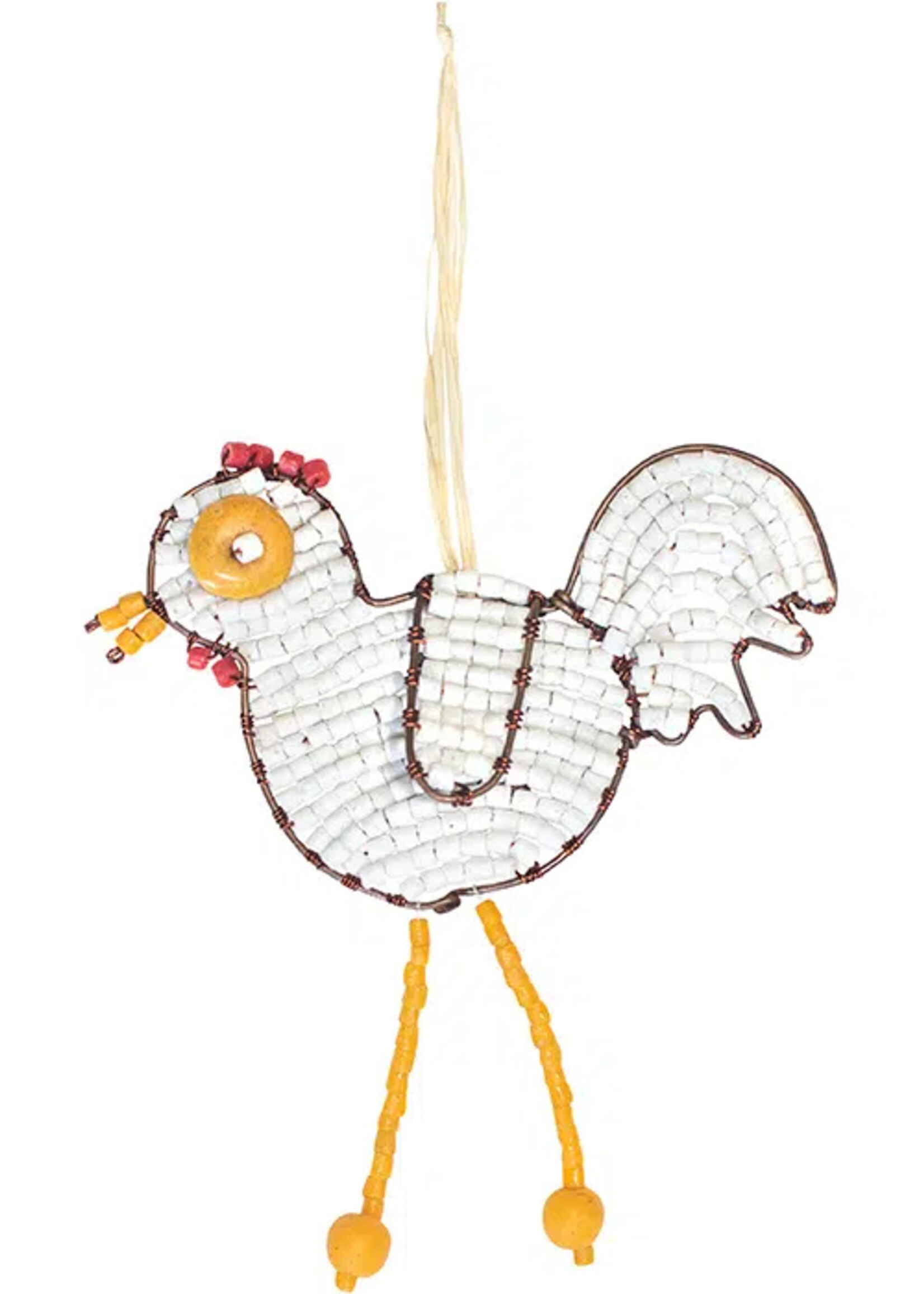 Global Mamas TS White Chicken Ornament