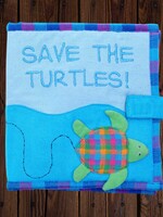 Mr. Ellie Pooh Fabric Kids Book - Save The Turtles