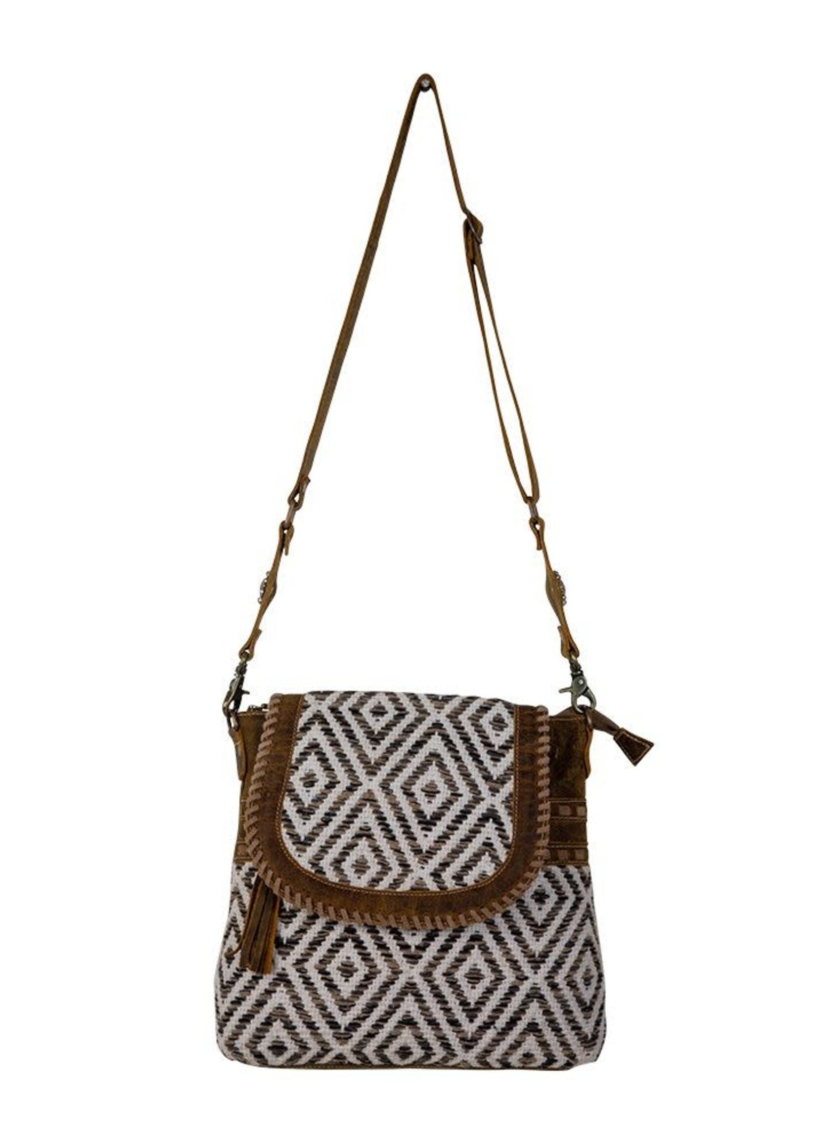 Myra Sand Weaver Bag