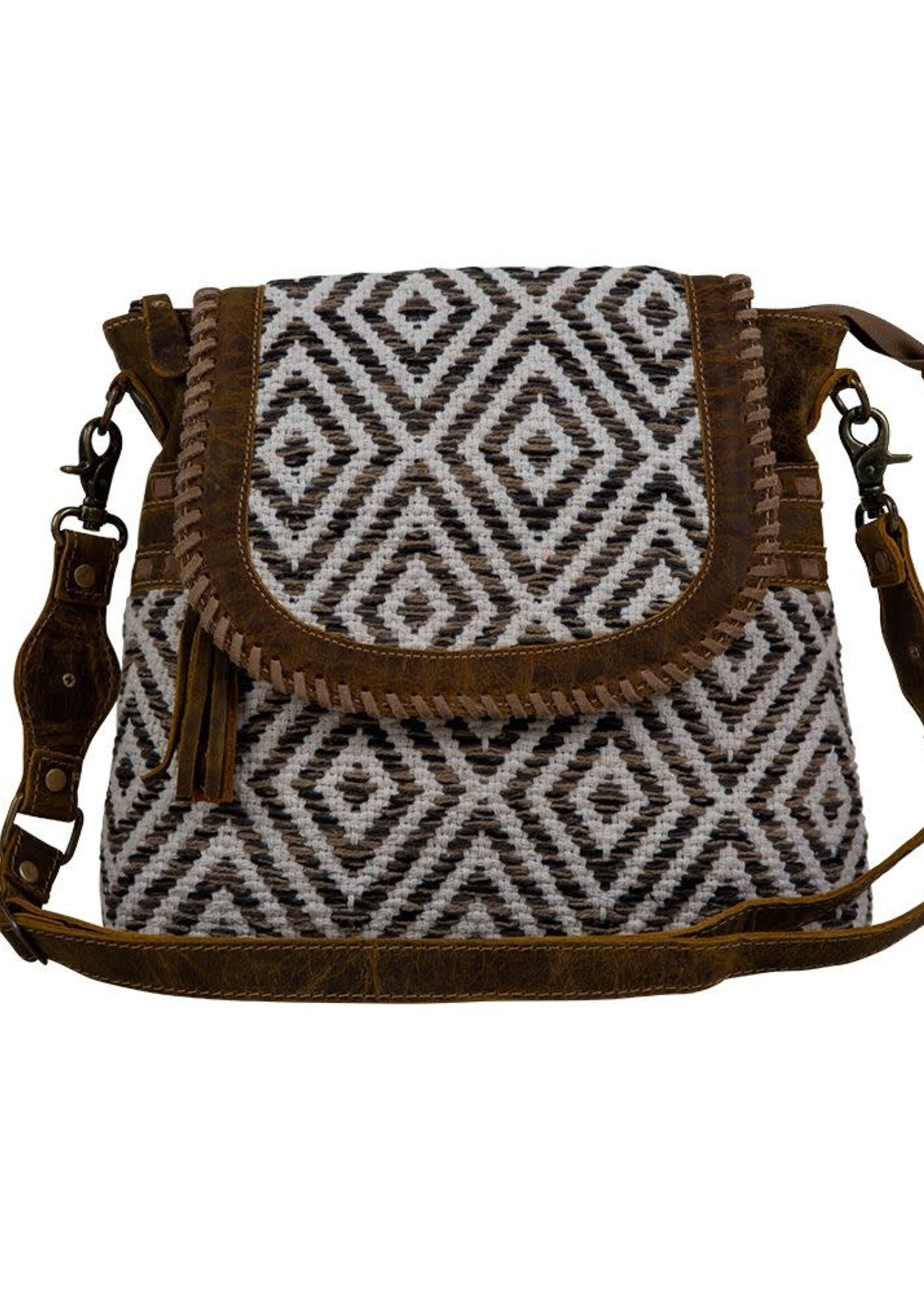 Myra Sand Weaver Bag