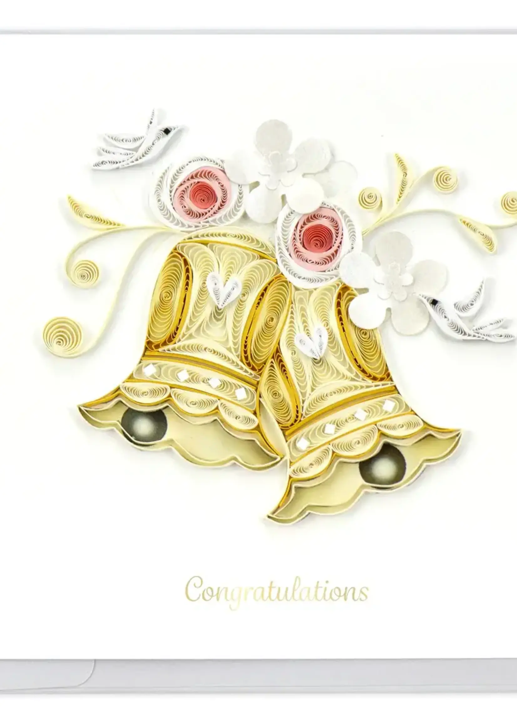 Quilling Card Wedding Bells Quilling Card