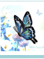 Quilling Card Sympathy Butterfly Quilling Card