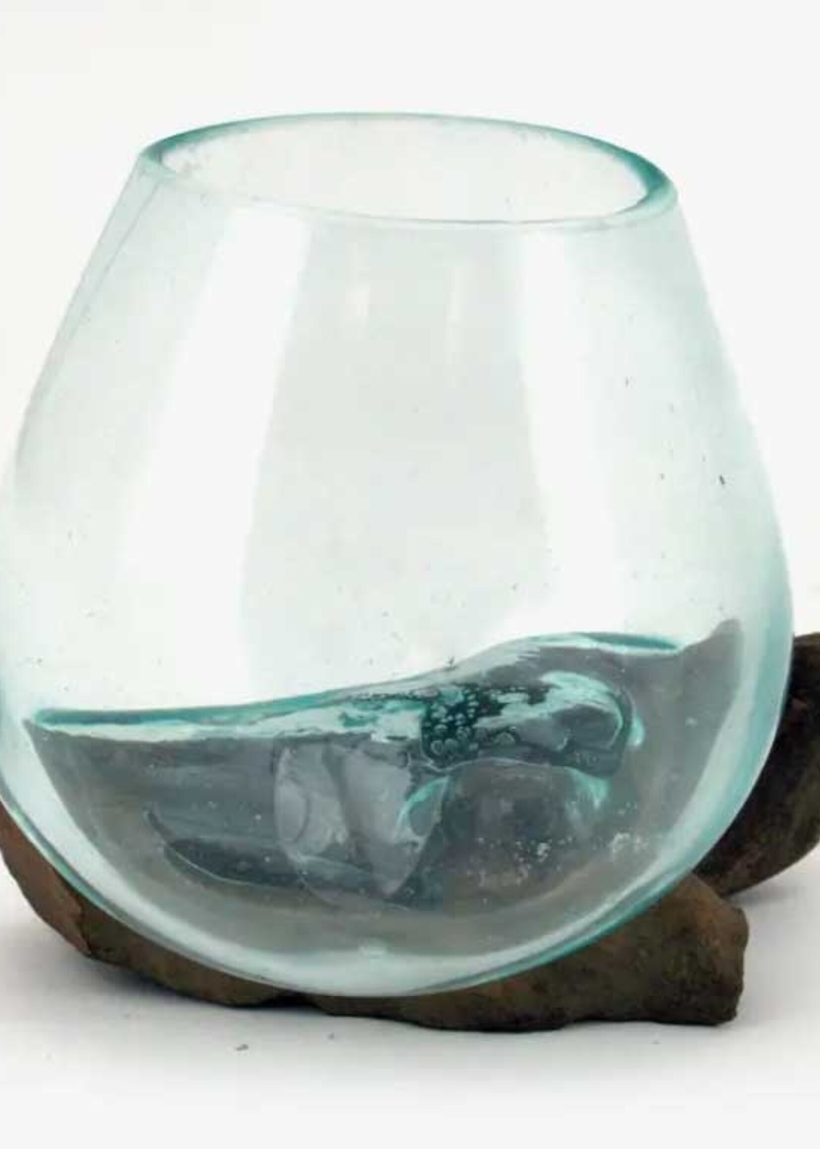 Modern World by Contrast Inc. Small Driftwood Molton Glass