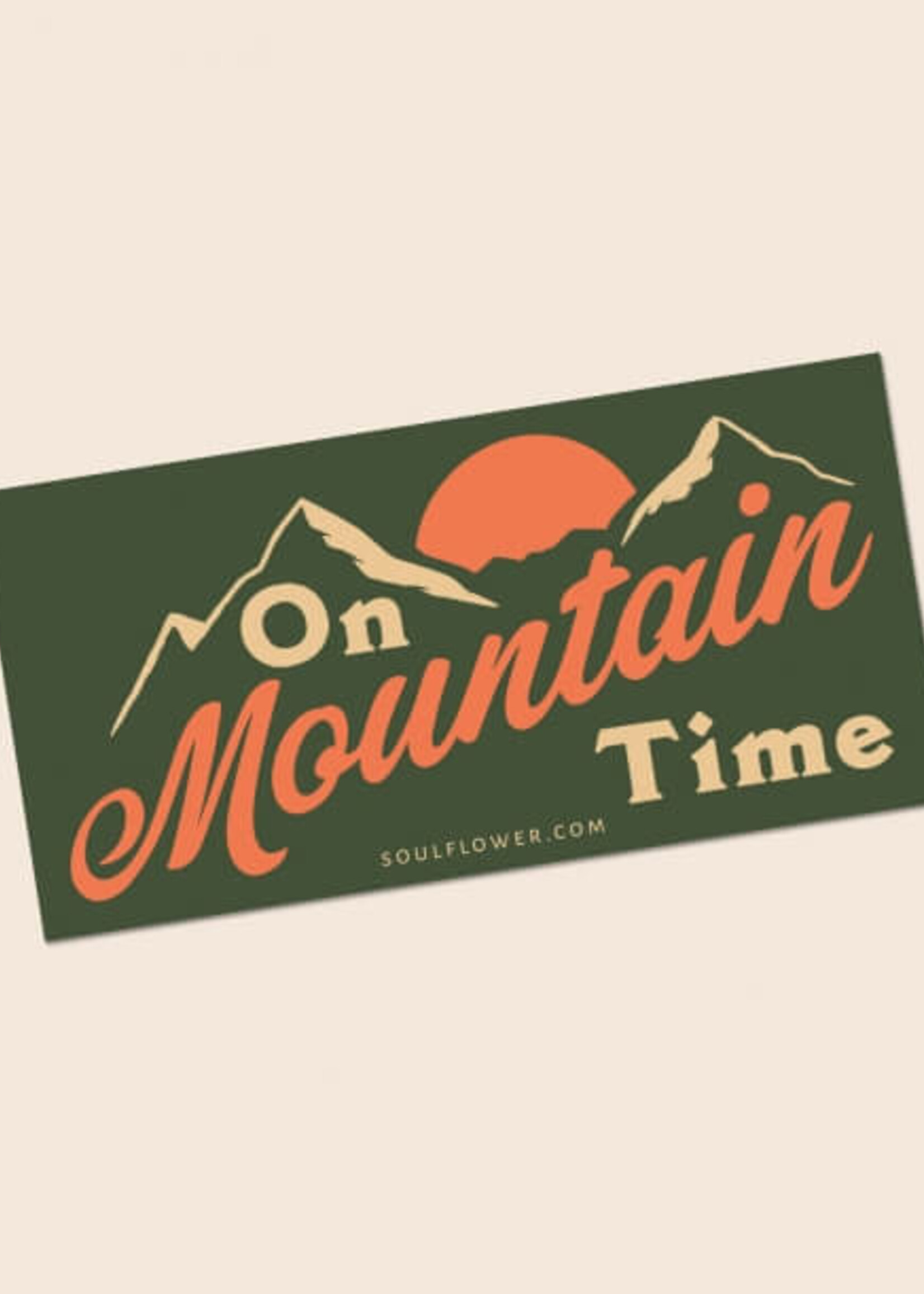 Soul Flower On Mountain Time Sticker