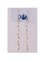 Benjamin International Silver Earrings Twist & Chain