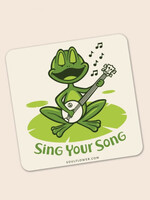 Soul Flower Sing Your Song Frog Sticker