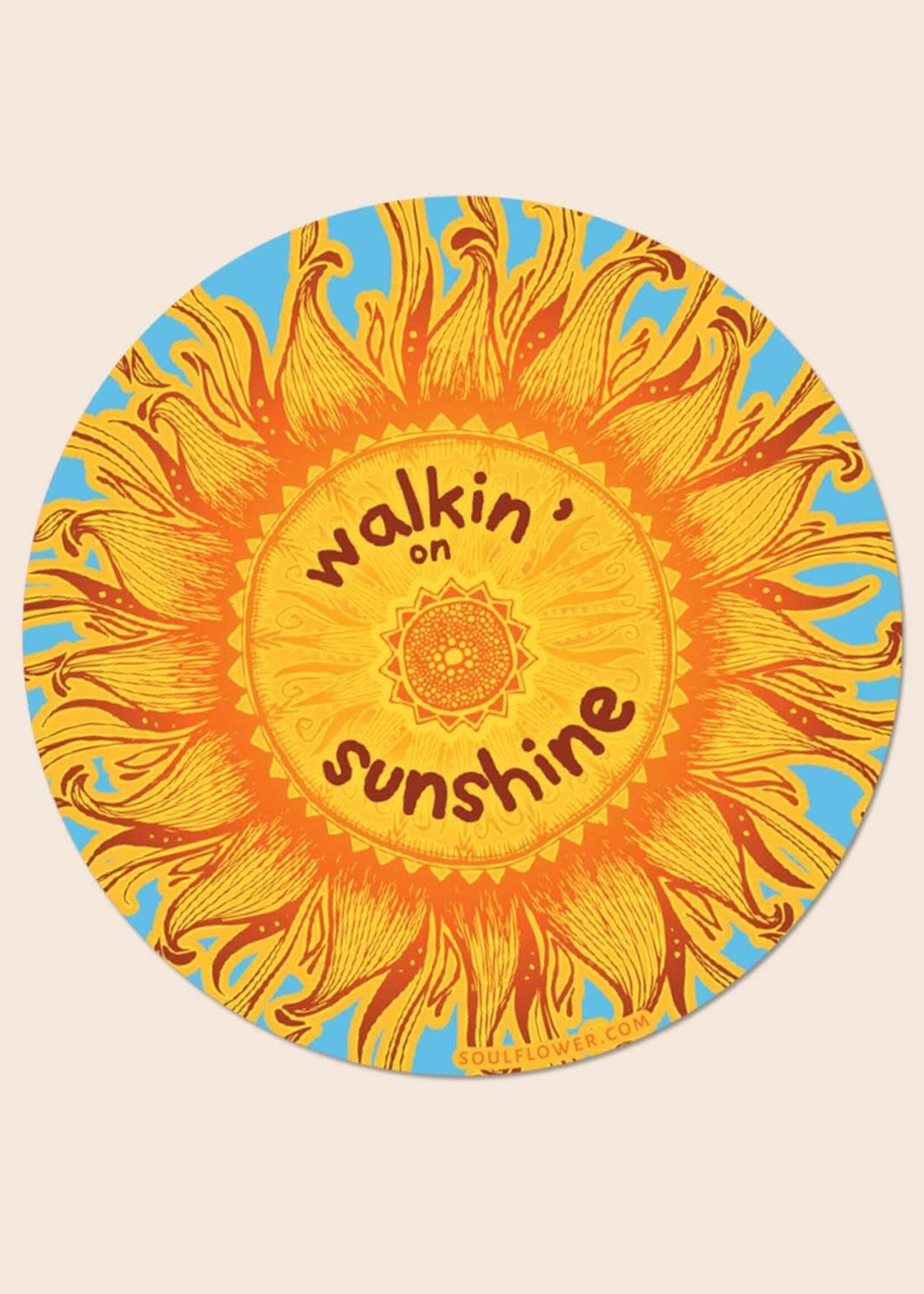 Soul Flower Walkin' on Sunshine Sticker