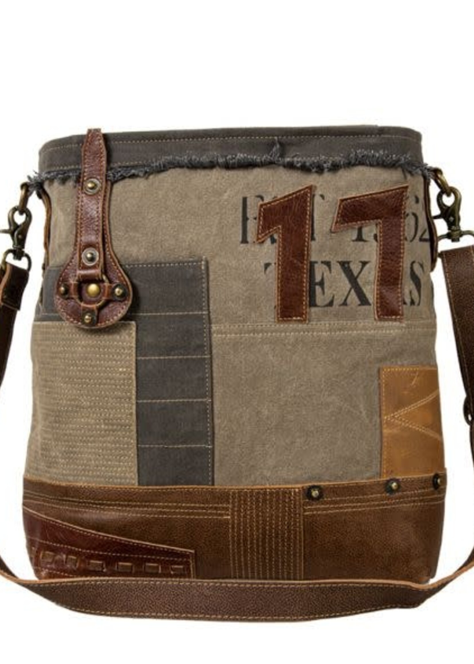 Myra Bag Vintage Traveler Patchwork Shoulder Bag