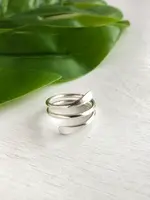 Coiled Wrap Ring - Silver