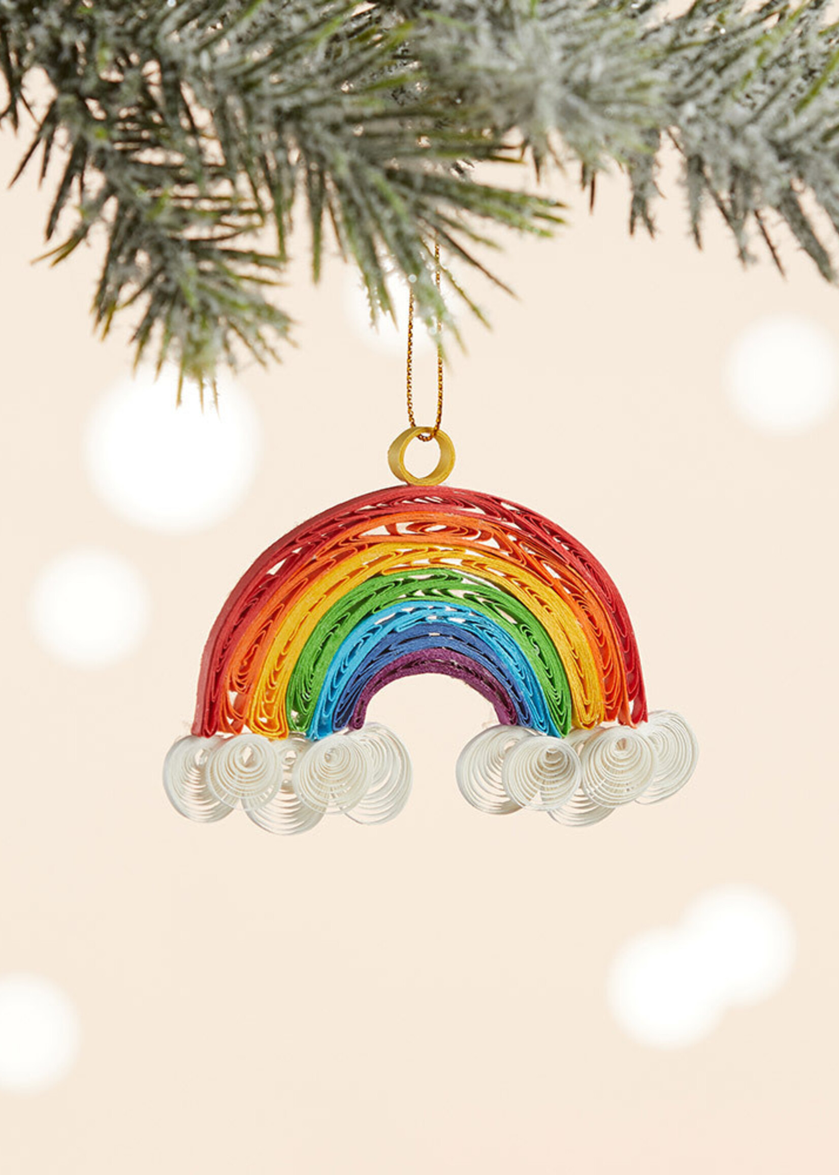 SERRV Quilled Paper Rainbow Ornament