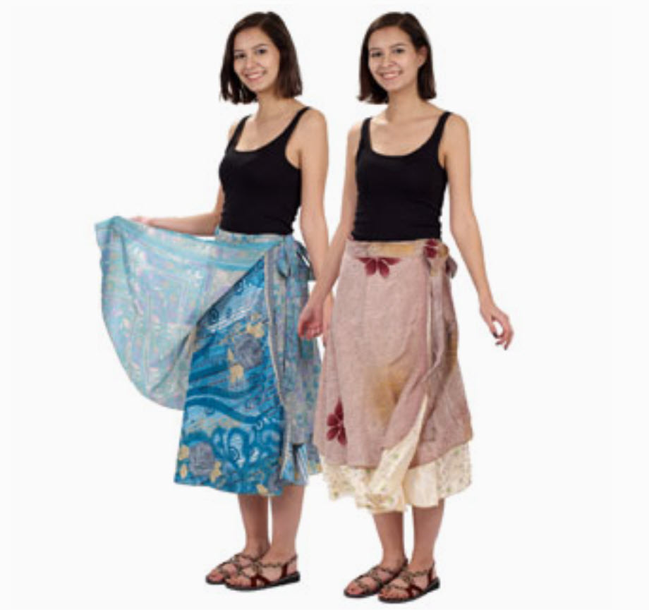新品　JSELF Seer Decorative Wrappants&skirt denim-wrap-skirt-indigo-156630