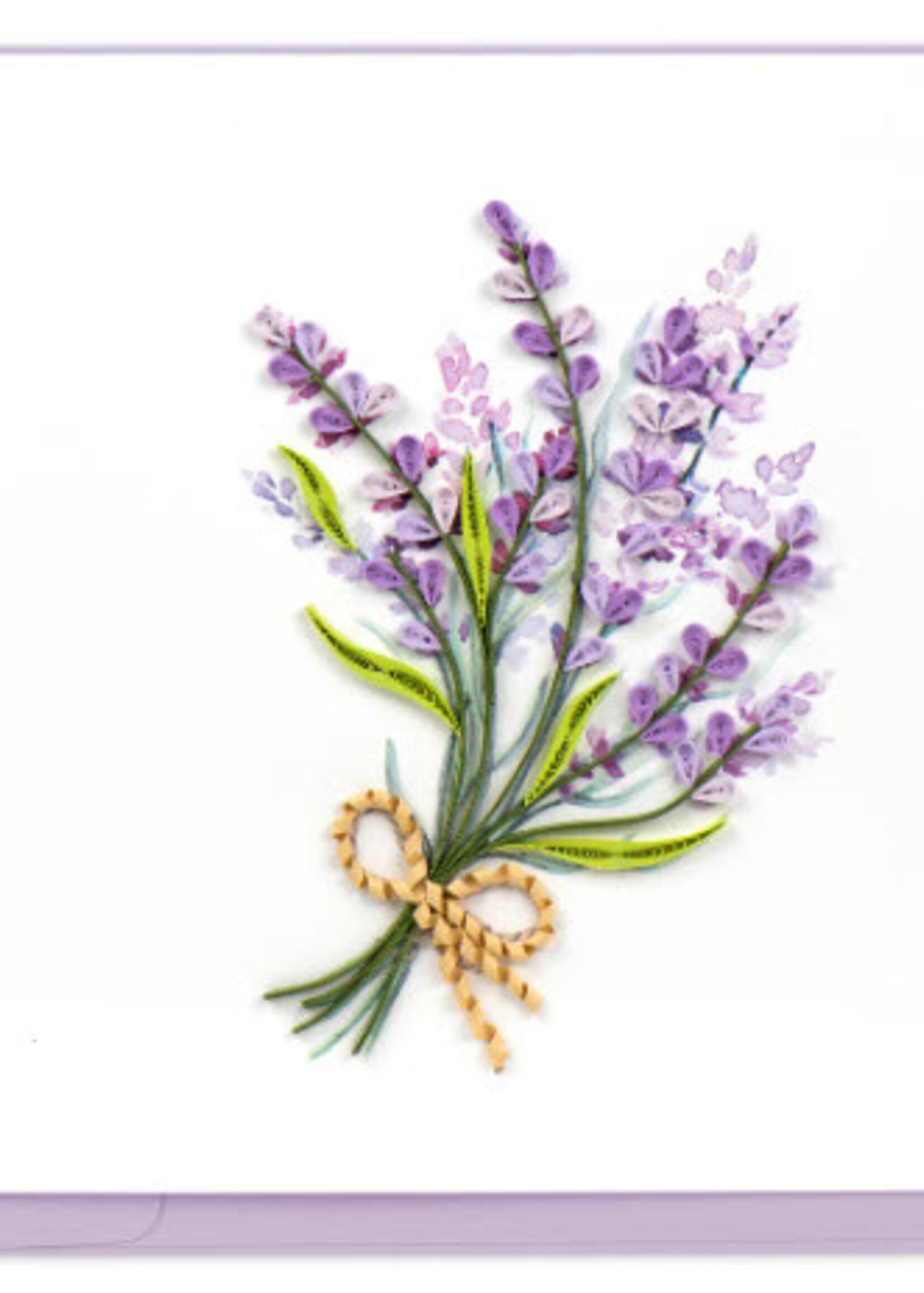Quilling Card Lavender Bunch Quilled Greeting Card