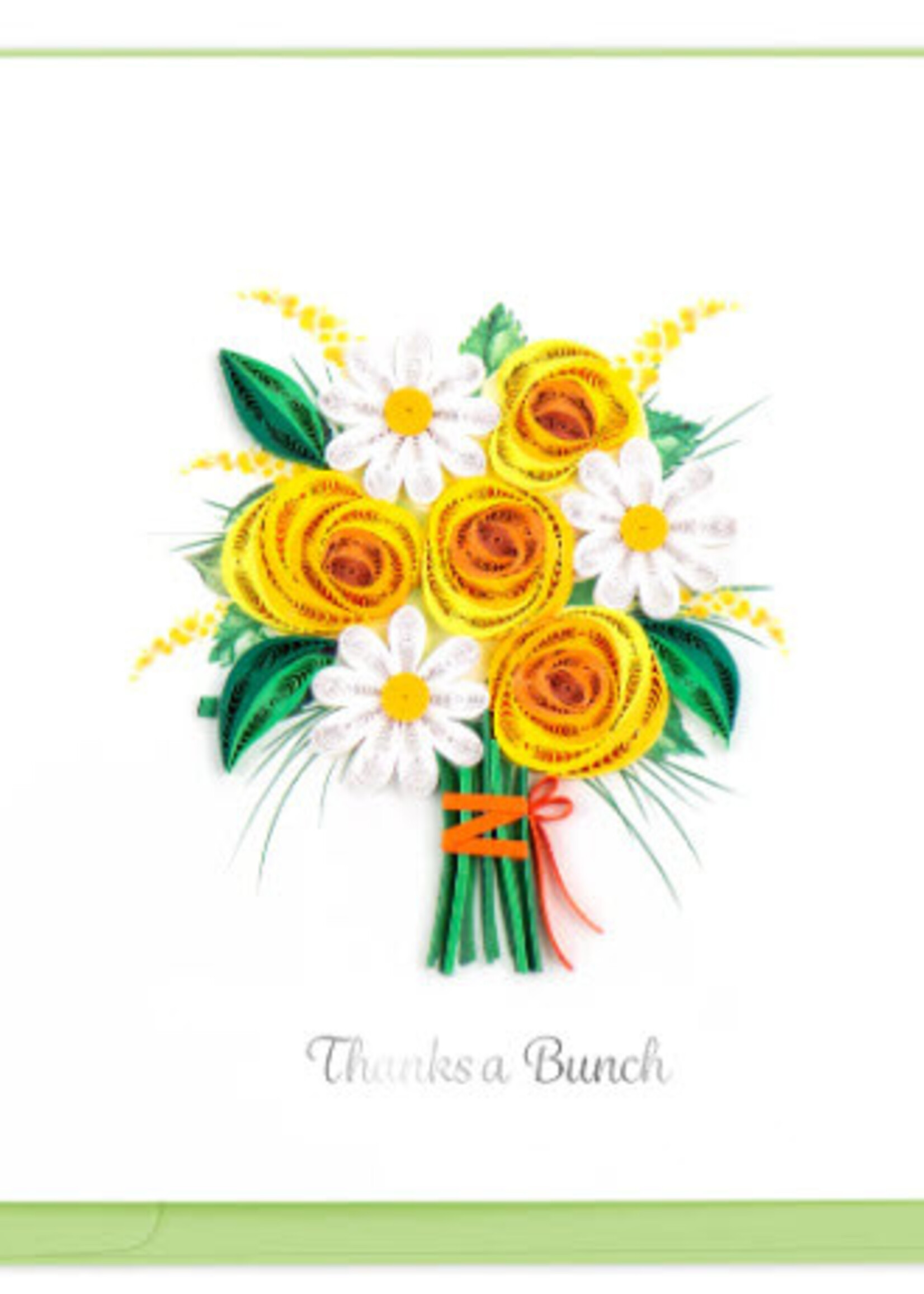 Quilling Card Thanks a Bunch Quilling Card