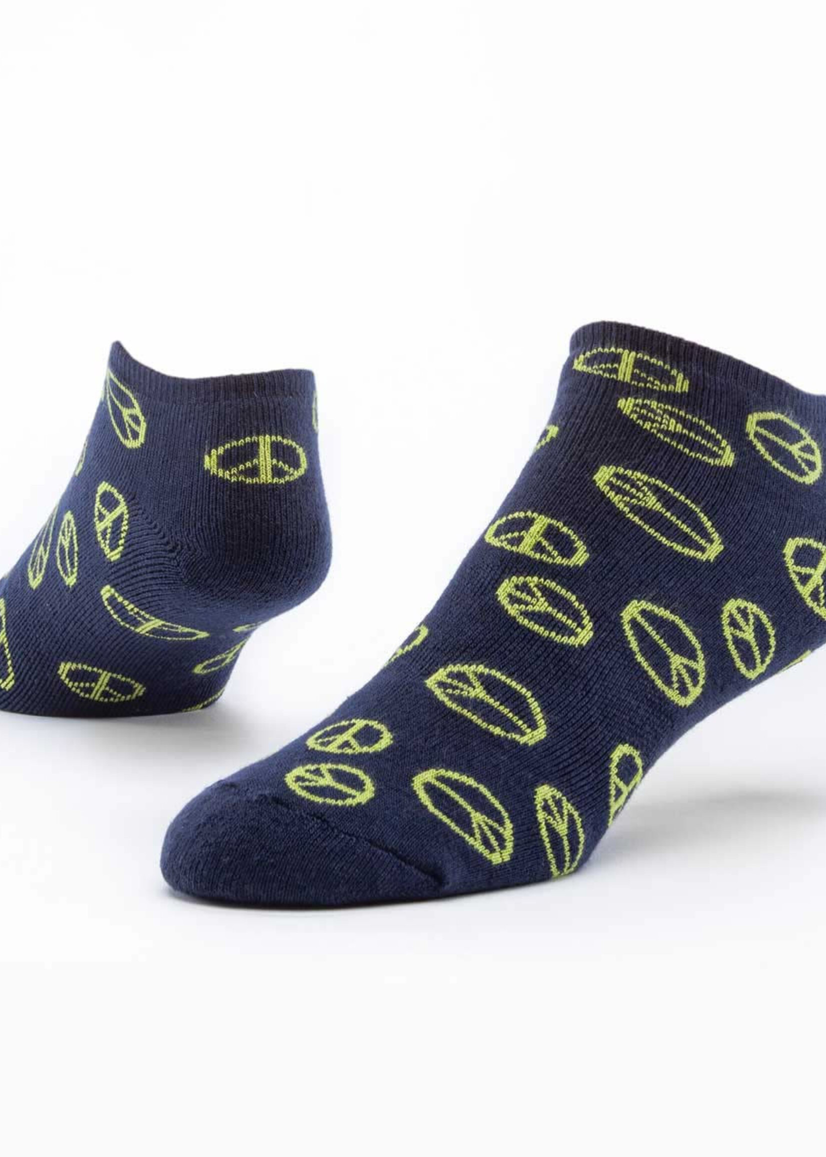 Maggies Organics Organic Footie Peace Socks