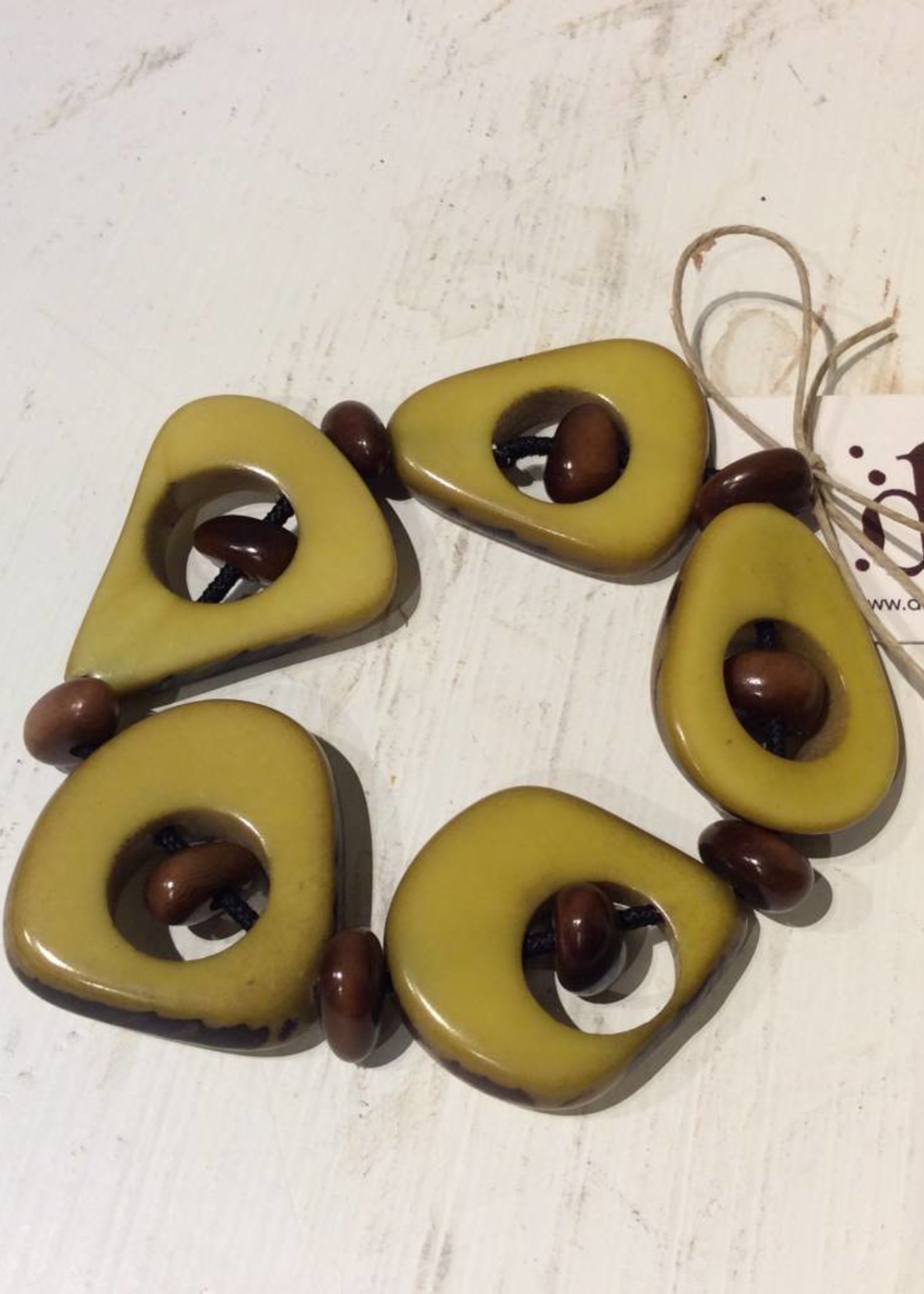 Tagua Thick Slice & Chip Bracelet