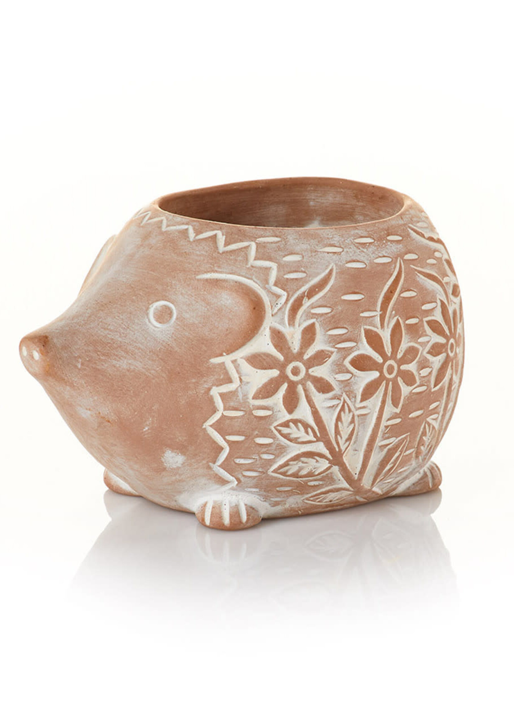 SERRV Hedgehog Terracotta Planter