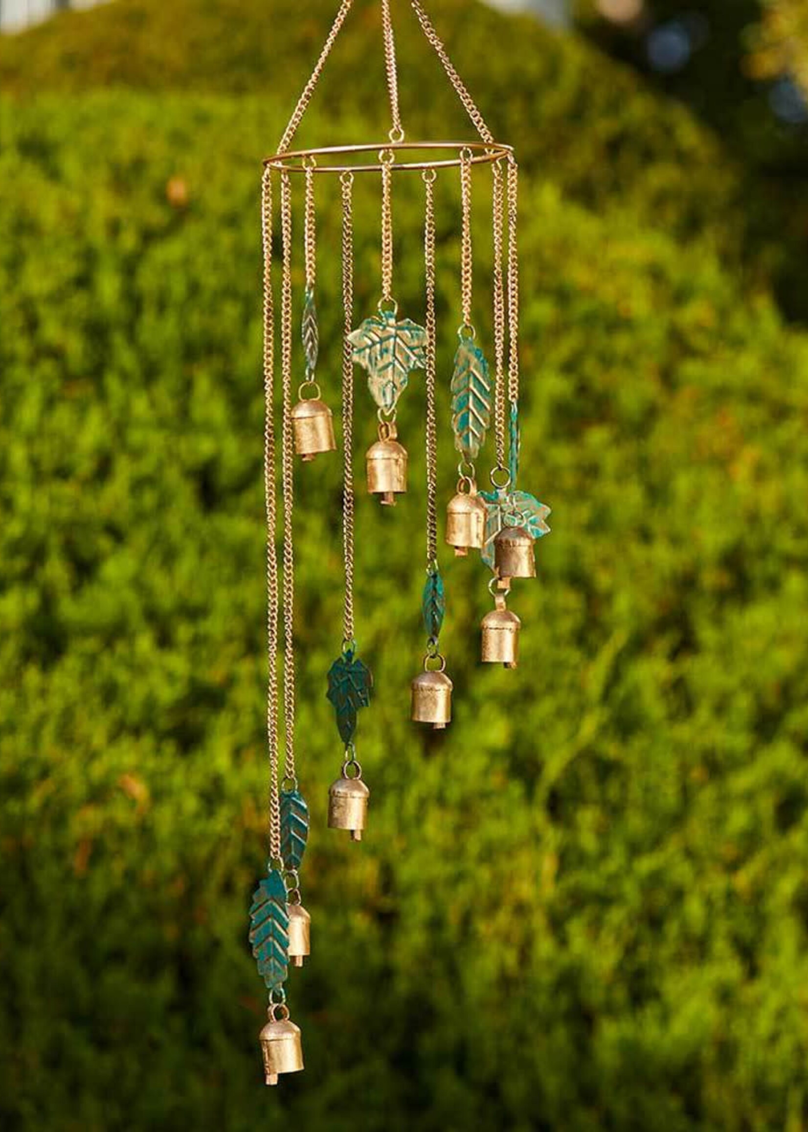 SERRV Turning Leaves Metal Wind Chime