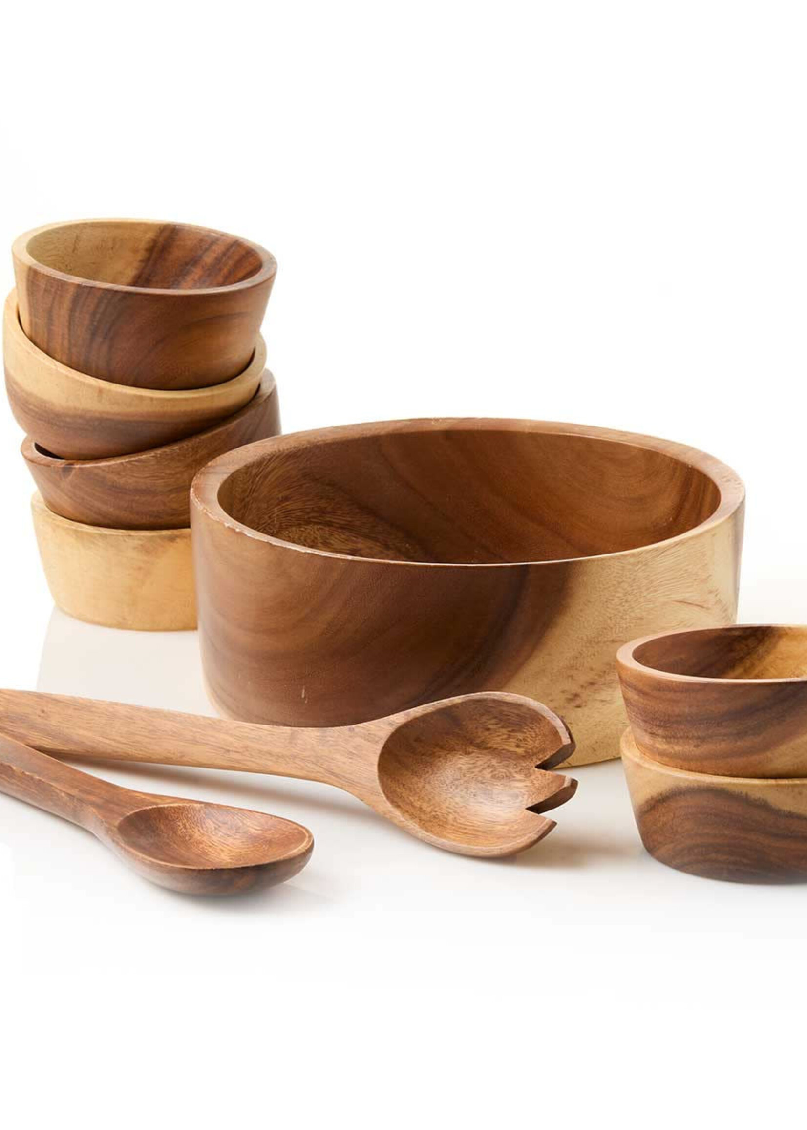 SERRV Acacia Wood Salad Set