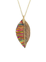 SERRV Sunara Leaf Pendant Necklace